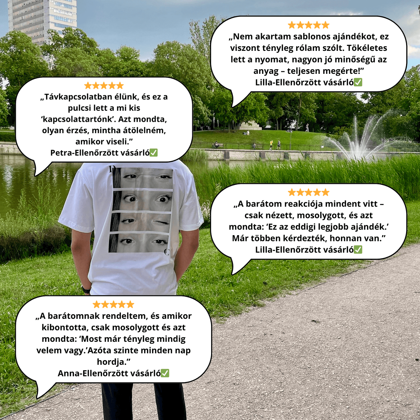 Egyedi "Love your eyes" Póló/Pulcsi