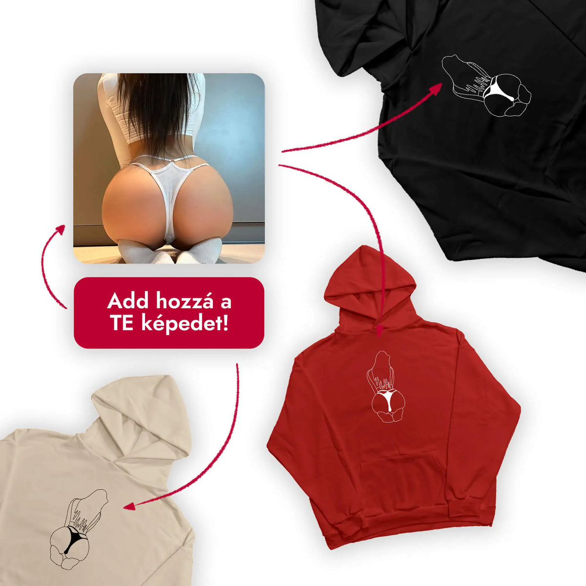 lang:all Fotó és hímzésminta átalakulás grafika, spicy hímzésminta ForeverThreads pulcsikon